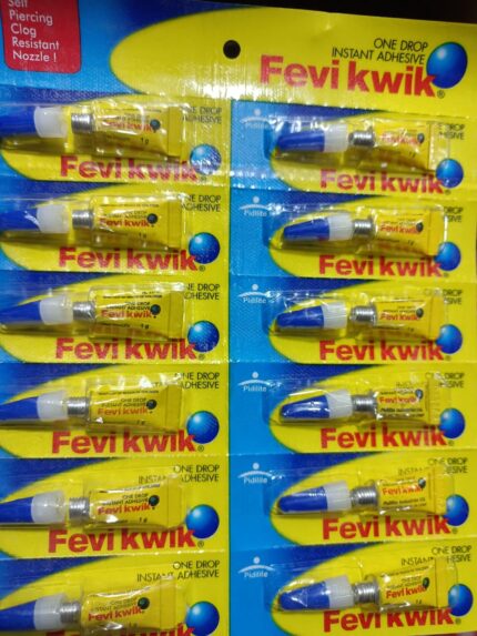Pidilite Fevikwik One Drop Instant Adhesive | For Instant Sticking And Strong Bond | Multipurpose Use | Non-Stick, Non-Staining | 3G, Pack Of 12